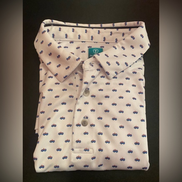 PRO TOUR Men's CoolPlay Short Sleeve Golf Polo Shirt VW Bus Graphic Size Medium - Picture 8 of 8